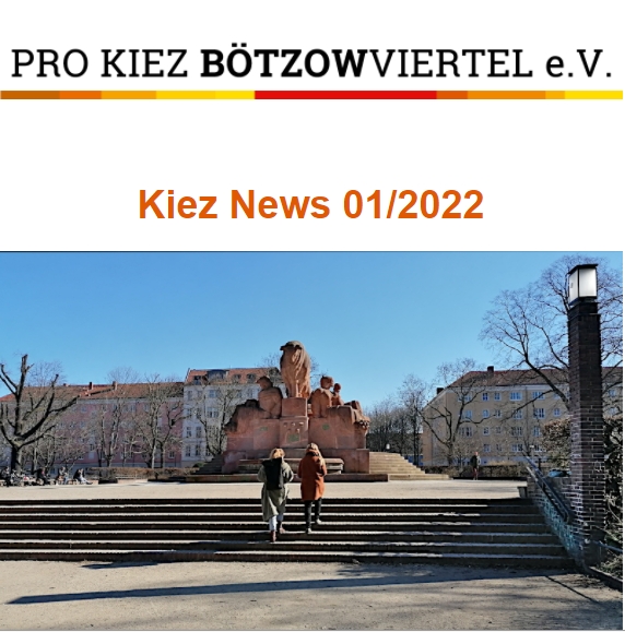Pro Kiez Bötzowviertel e.V., Kiez News 01/2022, Foto Stierbrunnen
