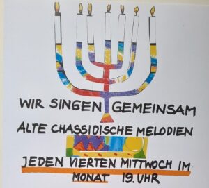 wir singen gemeinsam alte chassidische Melodien. jenden 4. Mittwoch im Monat, 19 Uhr